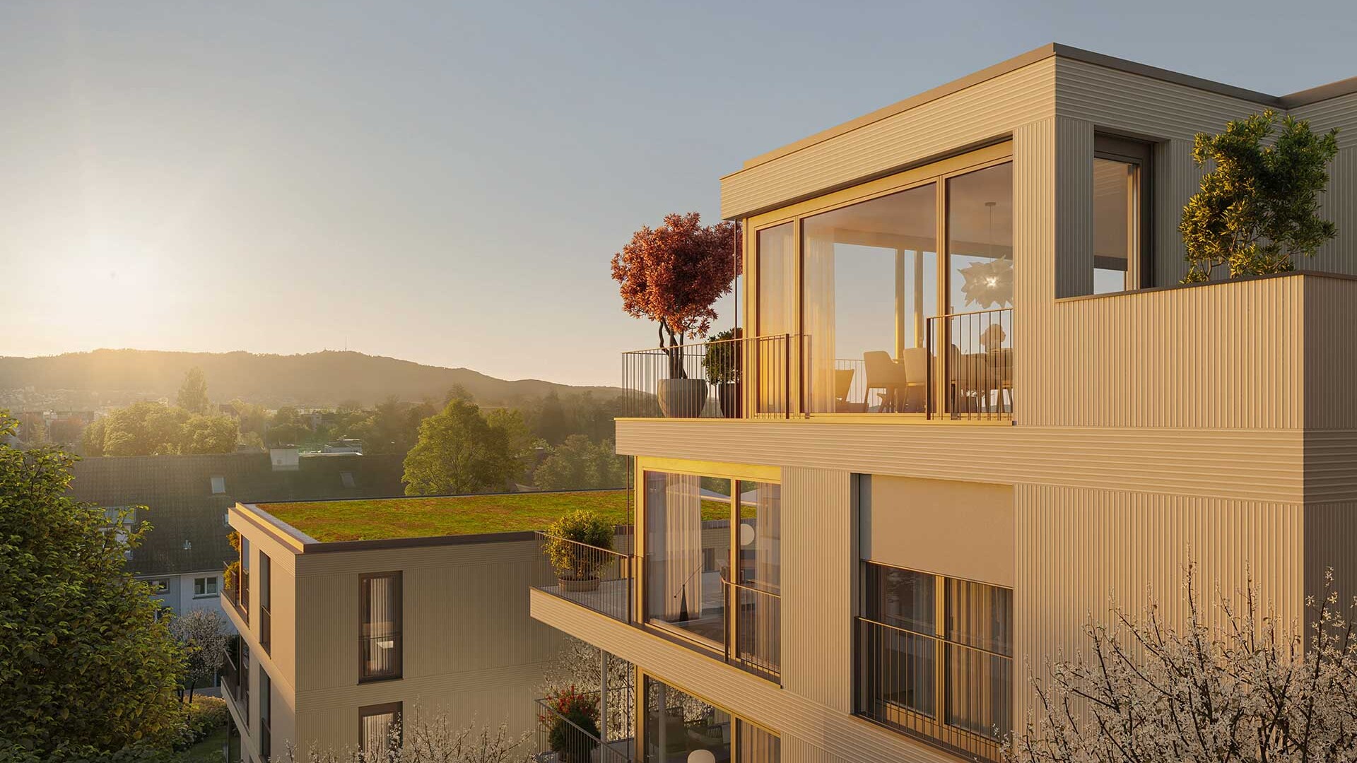 Aussenansicht der Liegenschaft ROSENWEG in Zollikon, Zürich